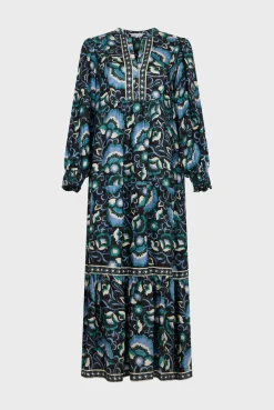 Sale Jacquard print midi dress - SANDA Dresses