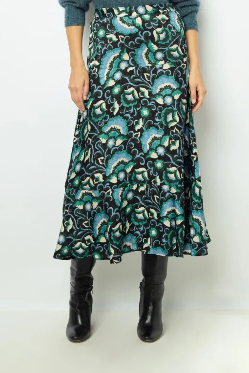 Discount Jacquard print midi skirt - CATHERINA Skirts