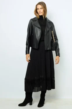 Outlet Leather perfecto jacket - NADEGE Leather & Pelts