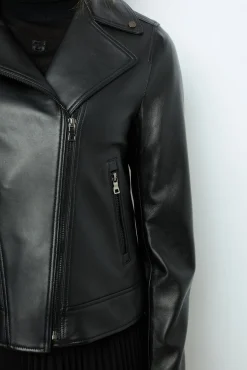 Outlet Leather perfecto jacket - NADEGE Leather & Pelts