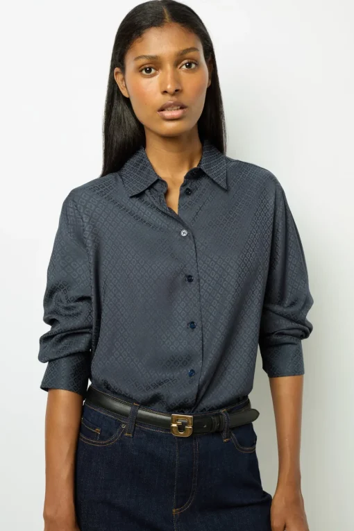 Fashion Leather signature belt - LE LAUREN Shirts & Blouses