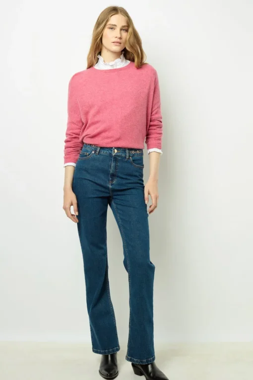 Discount Loose cashmere round neck sweater - JAZMINE Knitwear