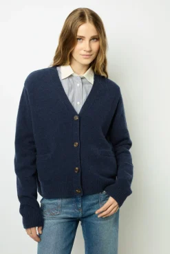Hot Loose-fitting V-neck cardigan - JEANETTE Knitwear