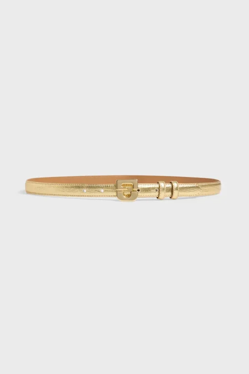 Online Metallic python leather belt - LE MINI LAUREN Belts