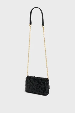 Discount Mini crossbody bag in sequin -