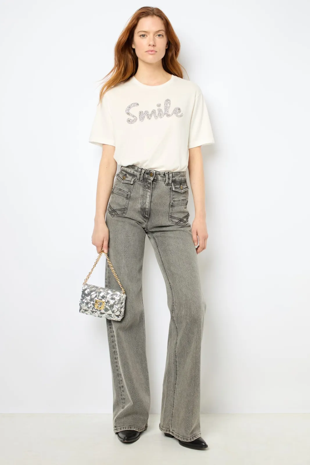 Outlet Mini crossbody bag in sequin - LE MINI FANNY The Fanny Bag|Shoulder Bags