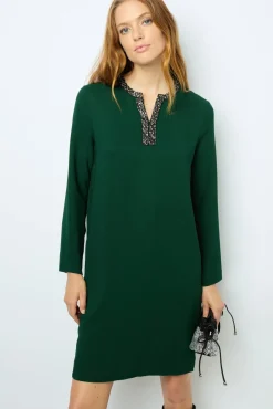 Sale Mini dress with jewel collar - STERNA Dresses