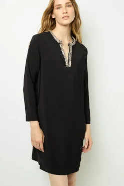 Hot Mini dress with jewel collar - STERNA Dresses