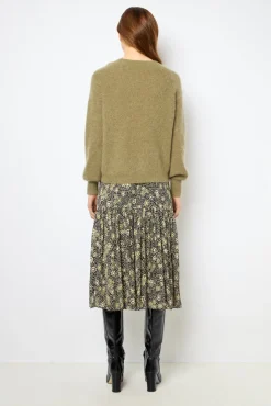 Hot Mohair round neck sweater- JOLINA Knitwear