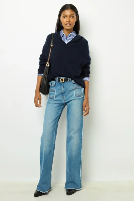 Clearance Oversize hooded cashmere sweater - LALOU Knitwear