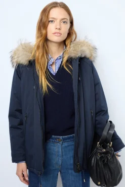 Hot Parka with fur hood - LEONORE Coats