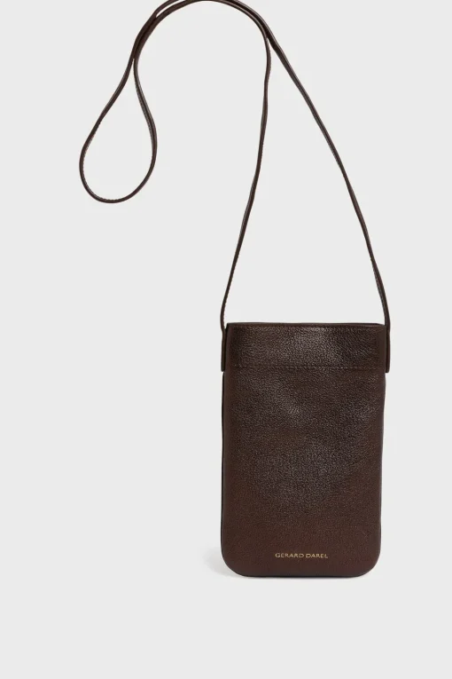 Clearance Phoneholder in metallic leather - LADYPHONE Shoulder Bags|Leather Goods