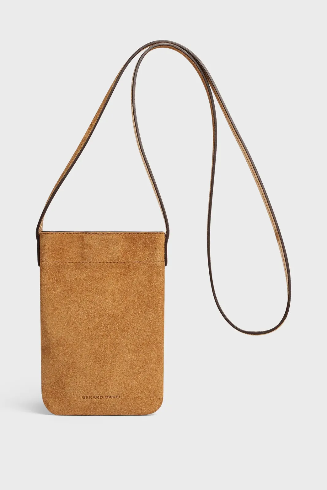 Fashion Phoneholder in suede leather metallic inside -LADYPHONE Shoulder Bags|Leather Goods