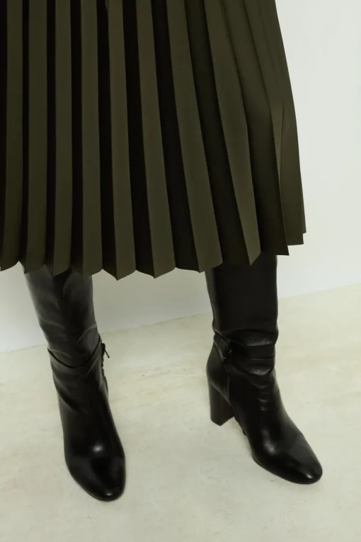 Discount Plain pleated midi skirt - CHARLENE Skirts