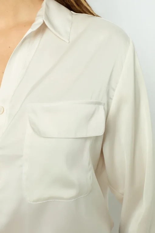 Hot Plain satin blouse - BRIGITTE Shirts & Blouses