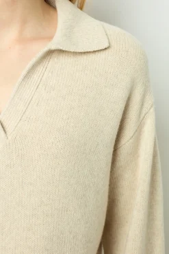 Outlet Plain wool polo shirt - JANA Knitwear
