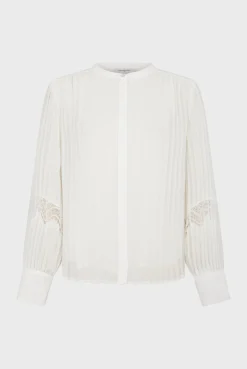 Fashion Pleated lace top - BELLINE Shirts & Blouses