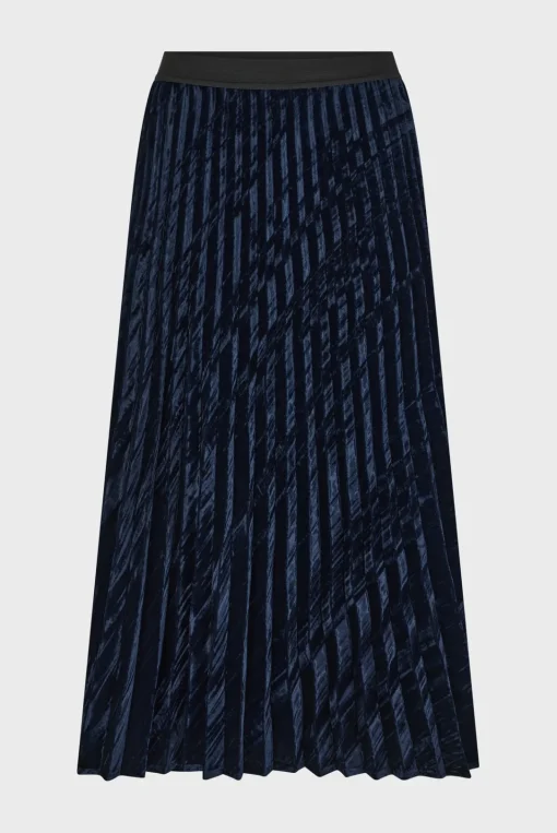 Clearance Pleated velvet skirt - CAROLINE Skirts