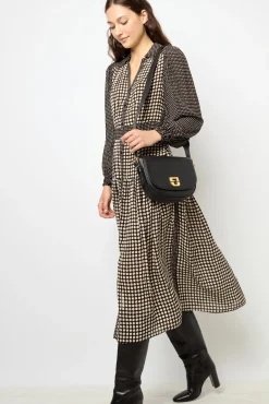 Fashion Polka Dot Long Shirt Dress - SUNITA Dresses