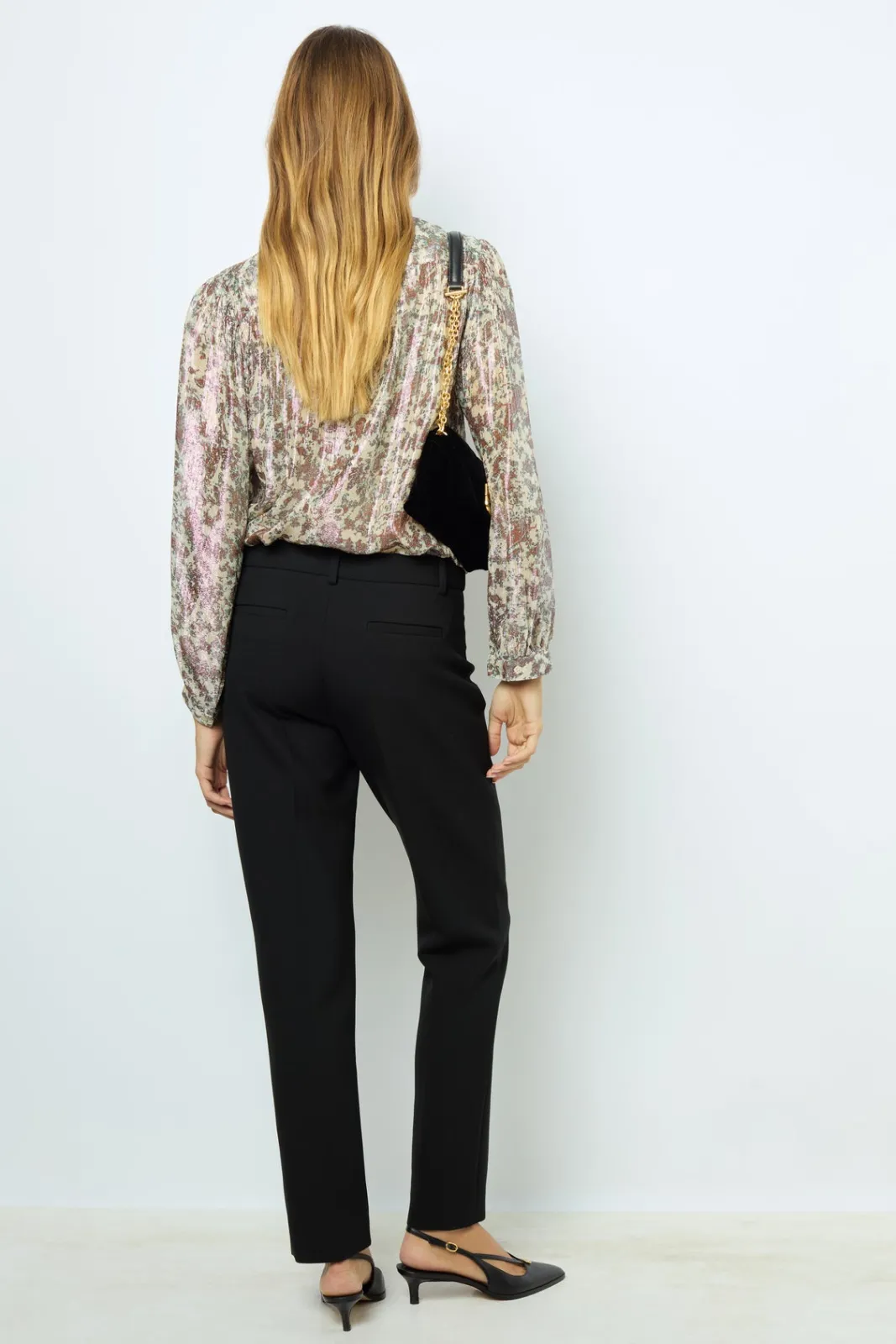 Hot Print blouse with lurex - BASYLL Shirts & Blouses