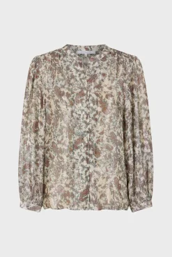 Hot Print blouse with lurex - BASYLL Shirts & Blouses