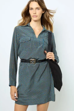 Discount Printed silk mini dress - SAPHIA Dresses