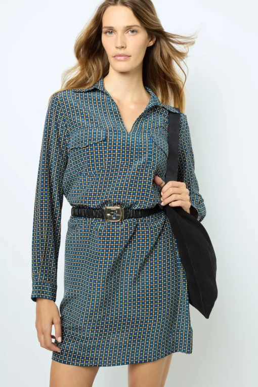 Discount Printed silk mini dress - SAPHIA Dresses