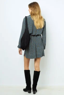 Discount Printed silk mini dress - SAPHIA Dresses