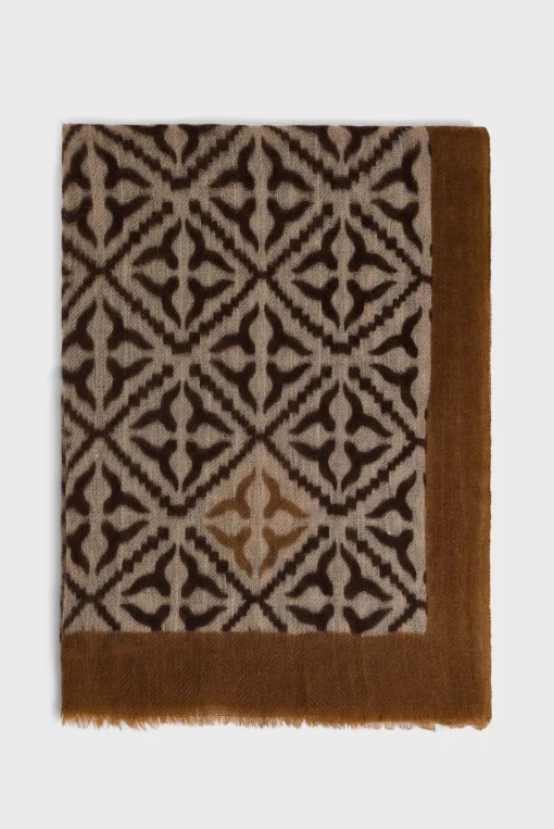 New Printed wool and cashmere scarf - DYLANE Scarves