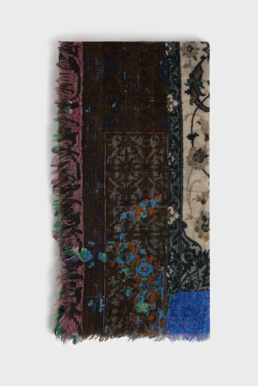 Fashion Printed wool and modal scarf - DORIANE Scarves