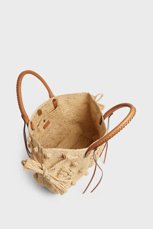 Clearance Raffia handbag - 24H RAFFIA The Iconic 24H|Handbag