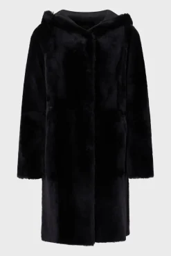 New Reversible shearling hooded coat - LETITIA Suits & Outfits|Leather & Pelts