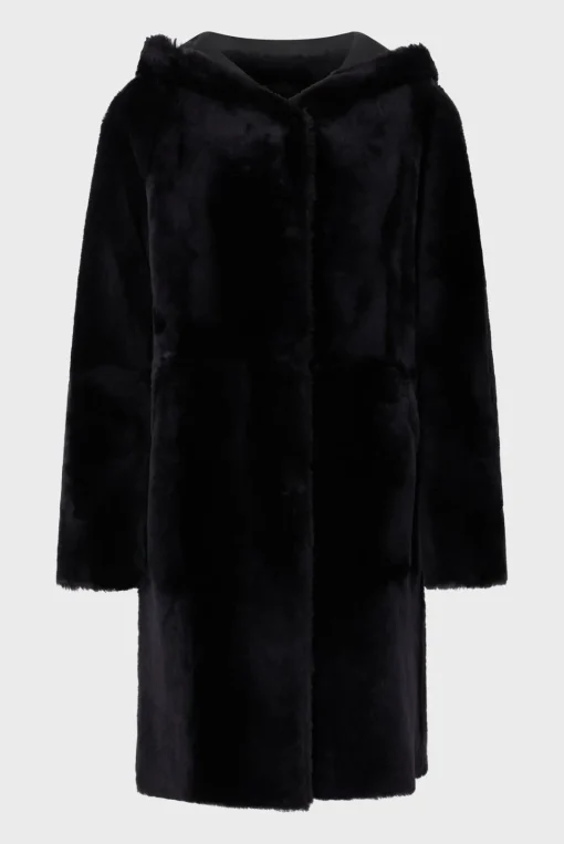 New Reversible shearling hooded coat - LETITIA Suits & Outfits|Leather & Pelts