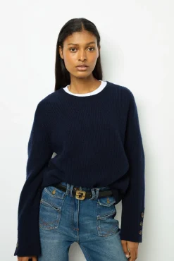 Fashion Ribbed wool sweater - JOYCA Knitwear