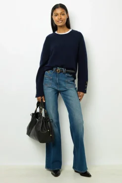 Fashion Ribbed wool sweater - JOYCA Knitwear