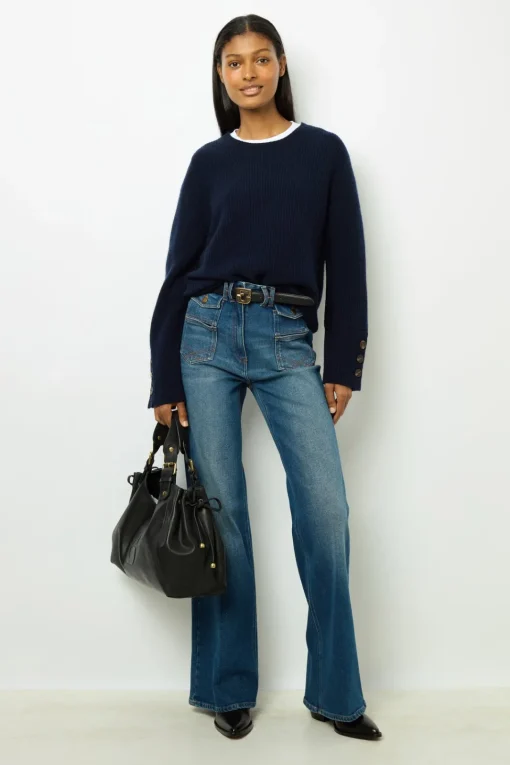 Fashion Ribbed wool sweater - JOYCA Knitwear