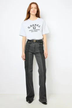 Fashion Screen-printed T-shirt - AXELLE Tops & T-Shirts
