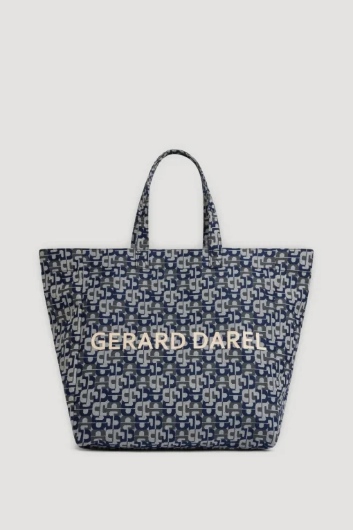 Clearance Shopping bag in jacquard - LOLA Handbag|Cabas & Tote Bags