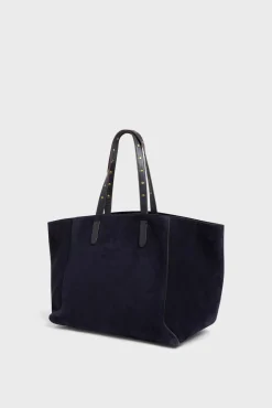 Clearance Shopping bag in suede leather - SIMPLE 2 Handbag|Cabas & Tote Bags