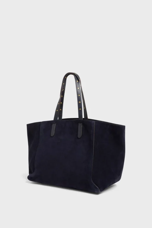 Clearance Shopping bag in suede leather - SIMPLE 2 Handbag|Cabas & Tote Bags