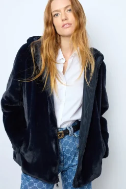 Clearance Short reversible parka in faux fur - LILYROSE Coats