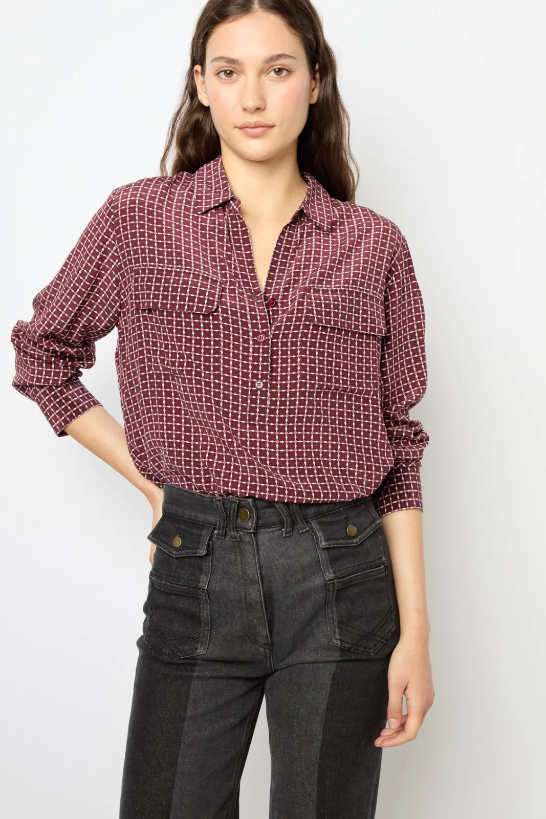 New Silk printed blouse - BERNADETTE Shirts & Blouses