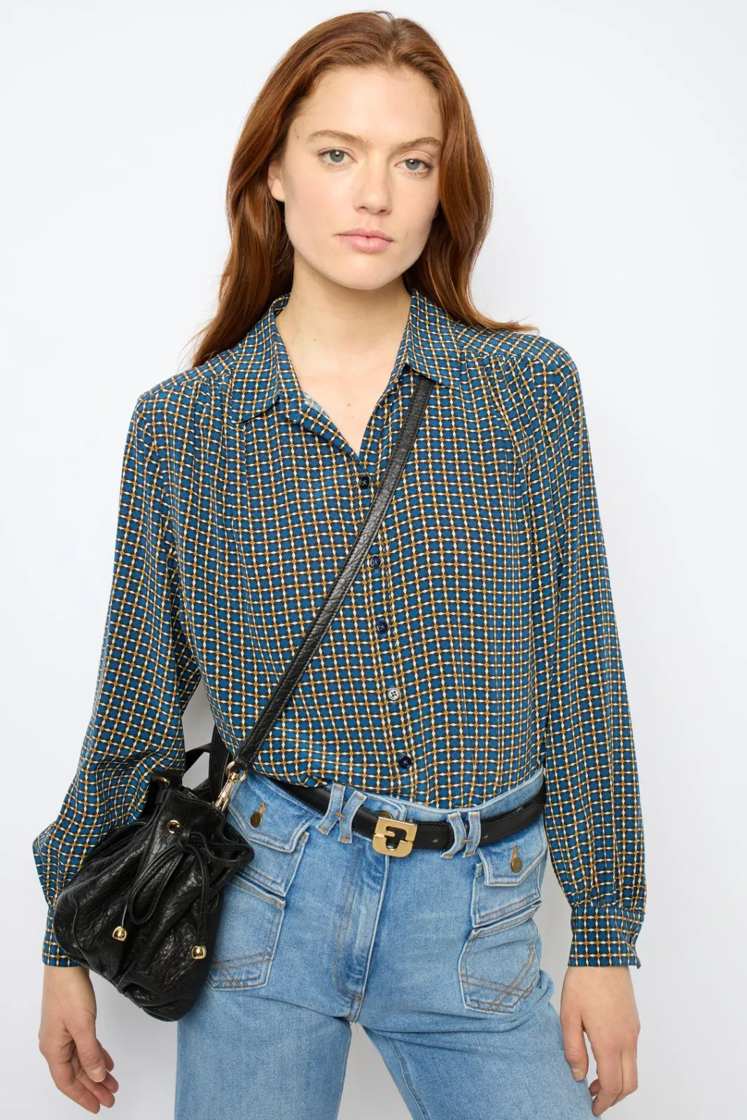 Online Silk printed shirt - BASTIA Shirts & Blouses