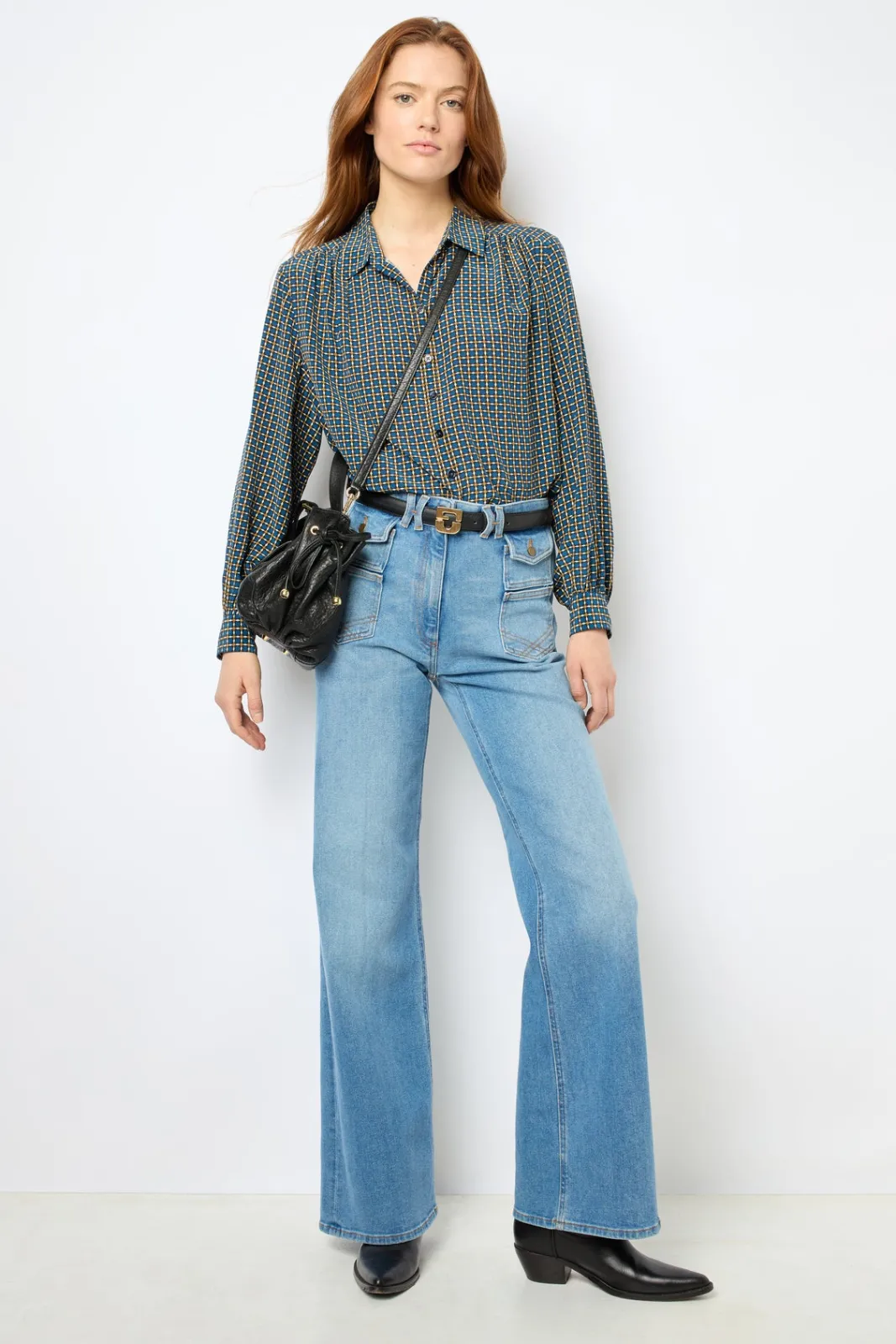 Online Silk printed shirt - BASTIA Shirts & Blouses