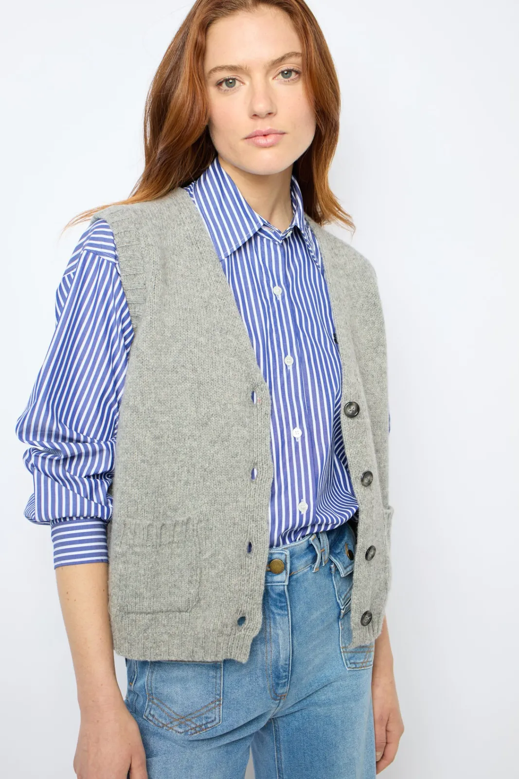 Best Sleeveless cardigan - JOSSELYN Knitwear