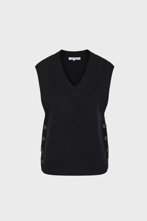 New Sleeveless ribbed sweater - JULIETTA Knitwear