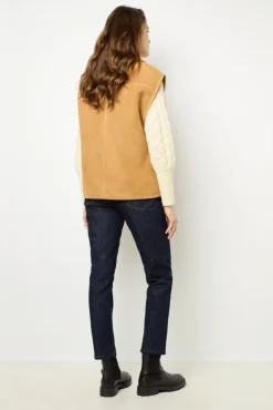 Discount Sleeveless shearling jacket - LYDIA Leather & Pelts