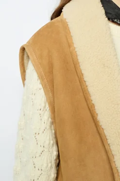 Discount Sleeveless shearling jacket - LYDIA Leather & Pelts