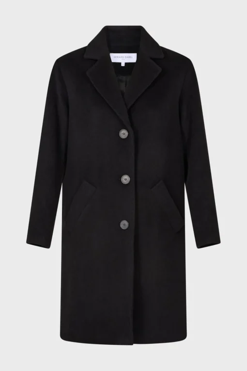 Discount Straight cut wool and angora coat - SALISHA Coats
