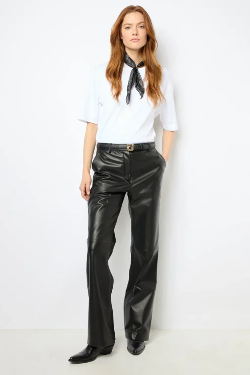 Outlet Straight leather pants - NOOR Leather & Pelts